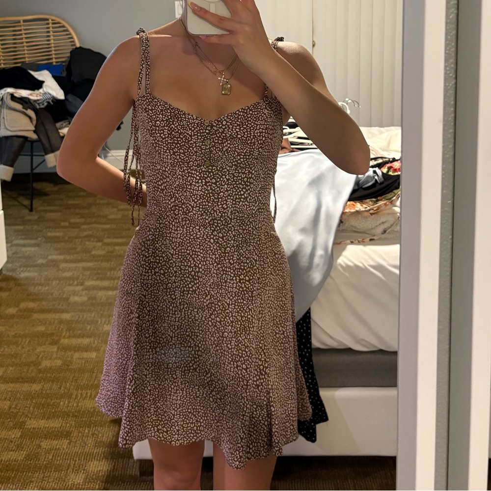 Zara Leopard Pattern Dress